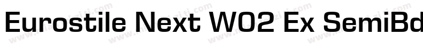 Eurostile Next W02 Ex SemiBd It字体转换